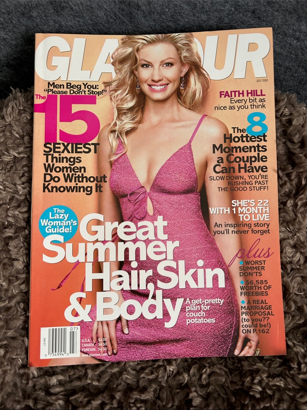 Glamour Magazine July 2003 Faith Hill